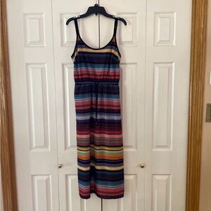Athleta Striped Midi Dress Sz XS